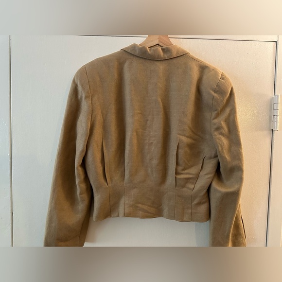 Authentic Vintage Christian Dior Structured Blazer Jacket Beige 12 - Picture 6 of 7